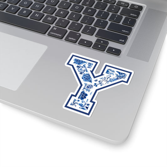 Chinoiserie Letter Y Kiss Cut Sticker