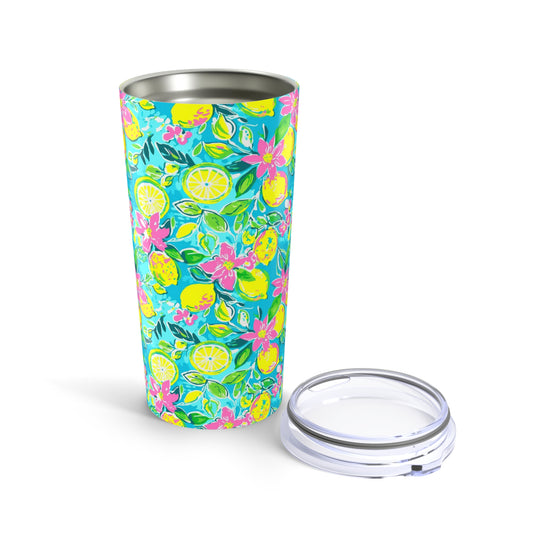 Lemon Floral 20oz Tumbler