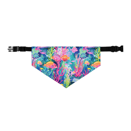 Watercolor Fish Pet Bandana Collar