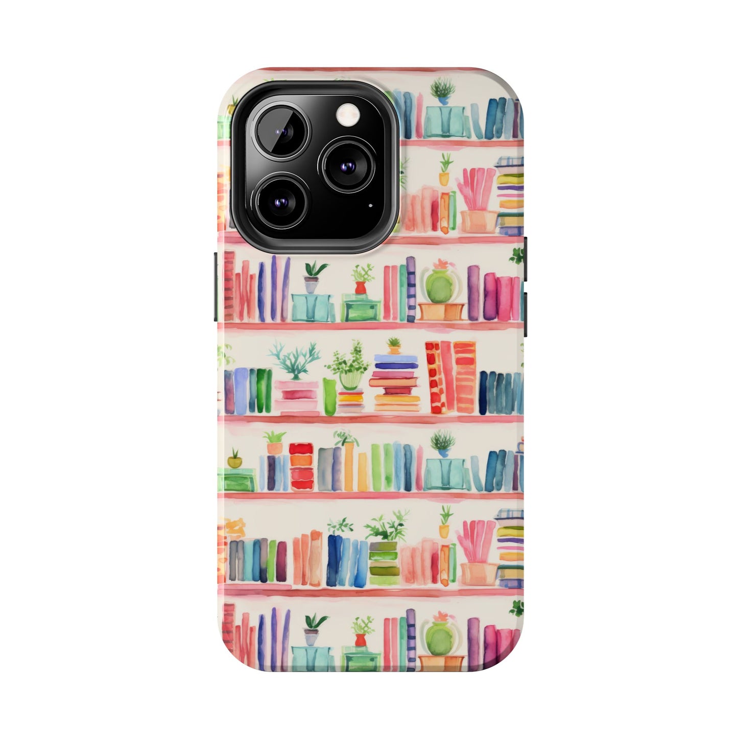 Colorful Bookshelf Tough Phone Cases