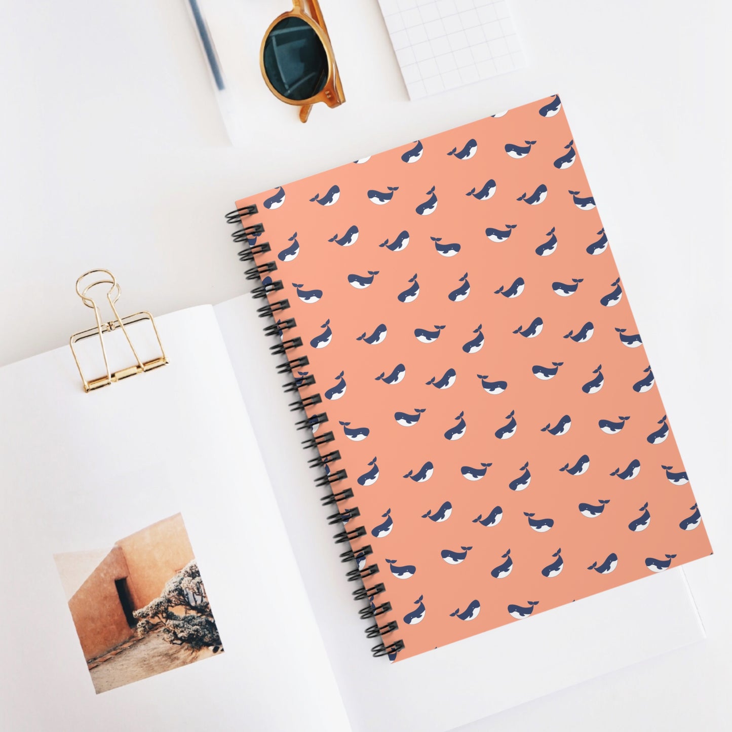 Whimsical Whales Spiral Notebook