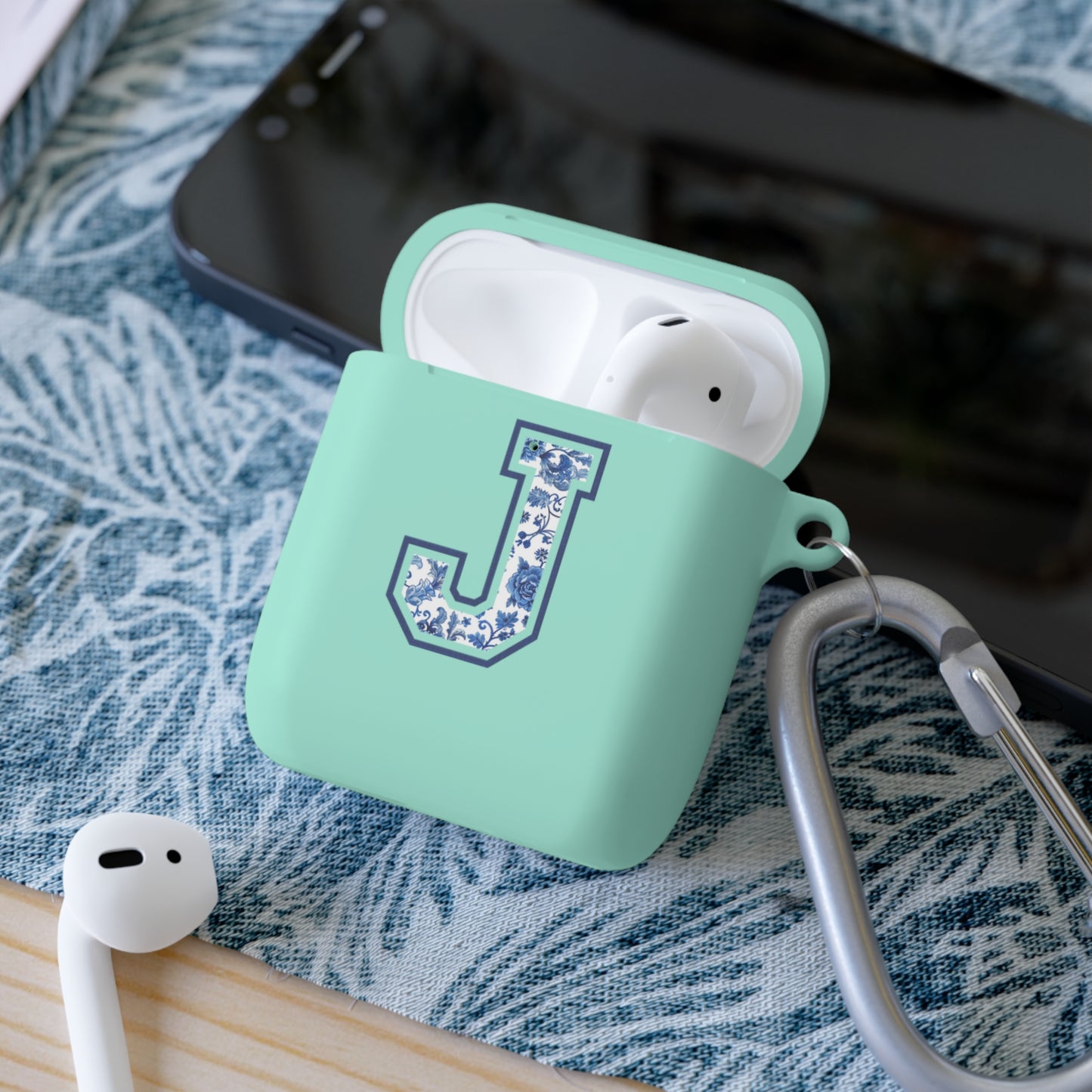 Chinoiserie Letter J AirPods Case Cover