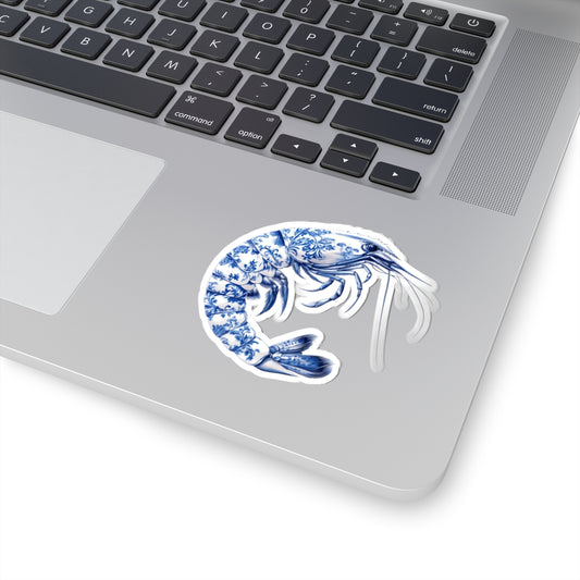 Elegant Shrimp Kiss-Cut Sticker