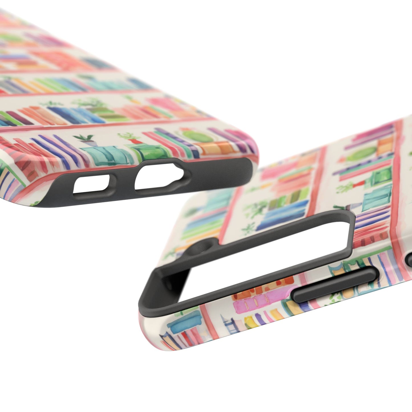 Colorful Bookshelf Tough Phone Cases