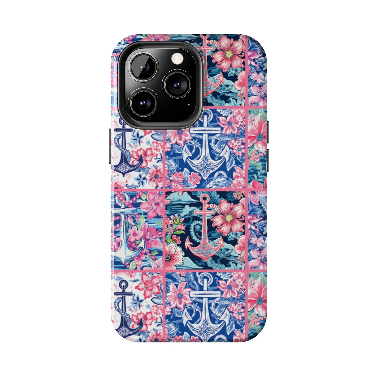 Floral Anchors Tough Phone Case