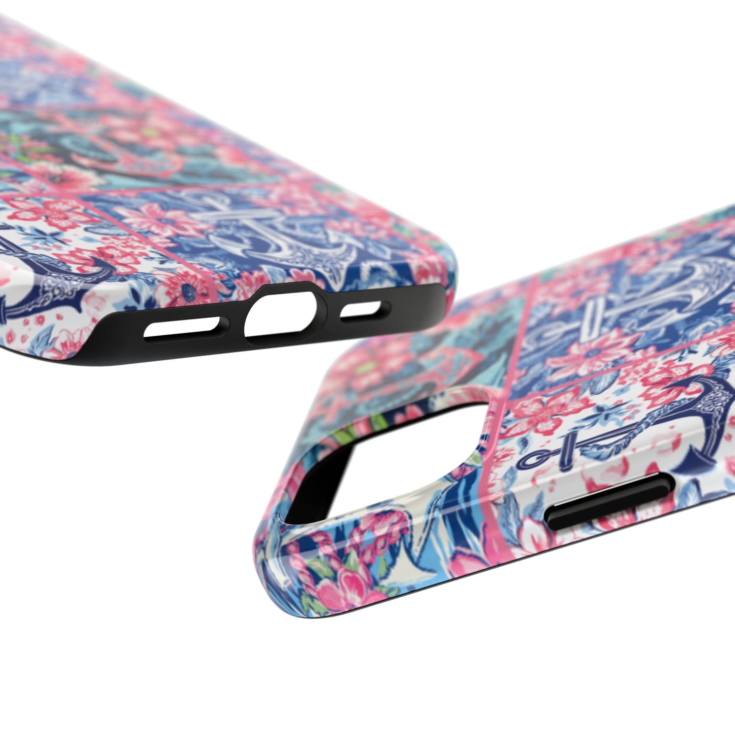 Floral Anchors Tough Phone Case