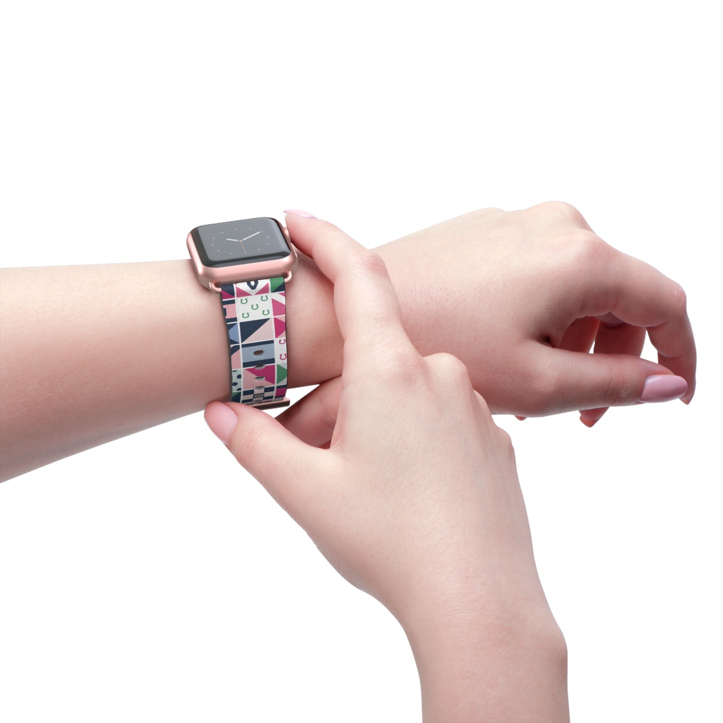 Equestrian Patchwork Watch Band