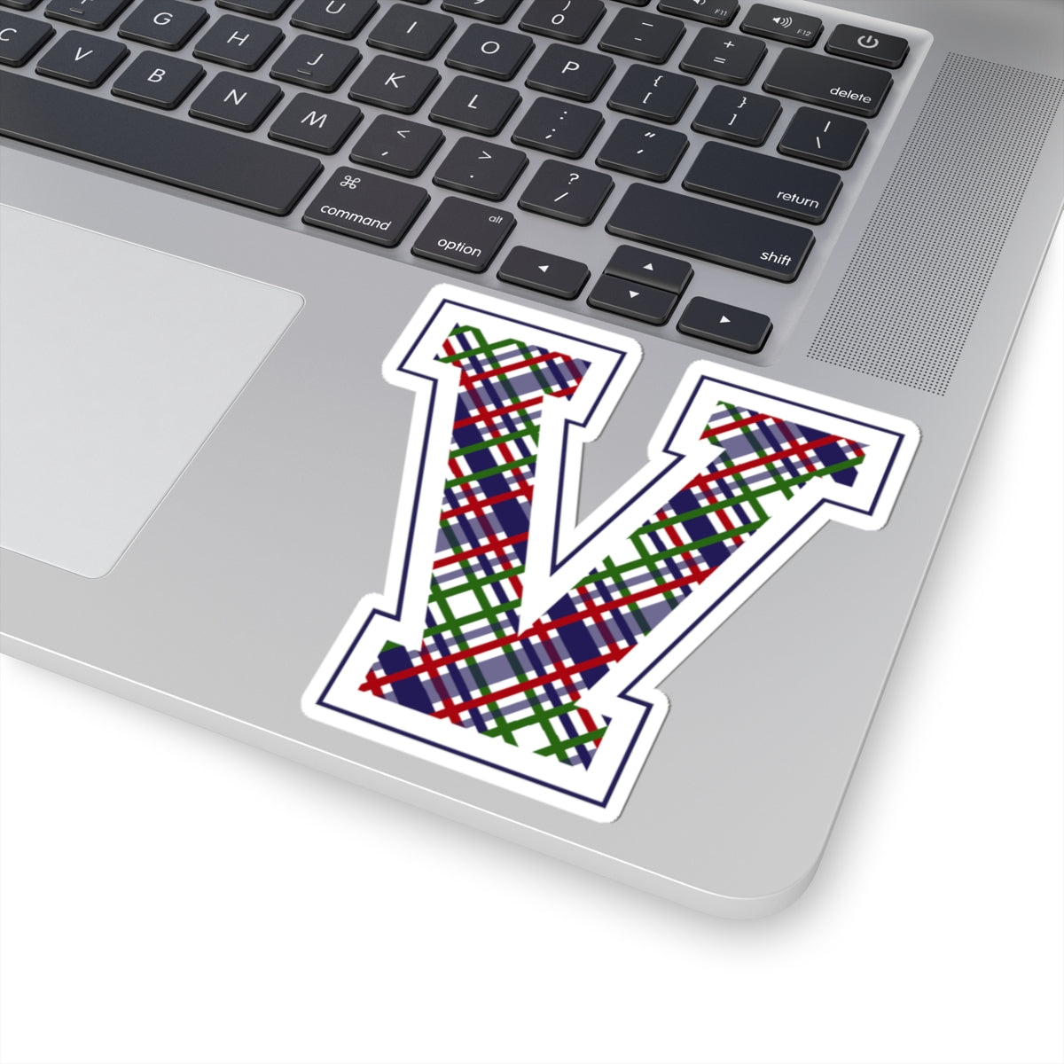 Equestrian Letter V Kiss Cut Sticker