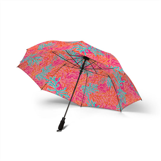Coral Semi-Automatic Foldable Umbrella