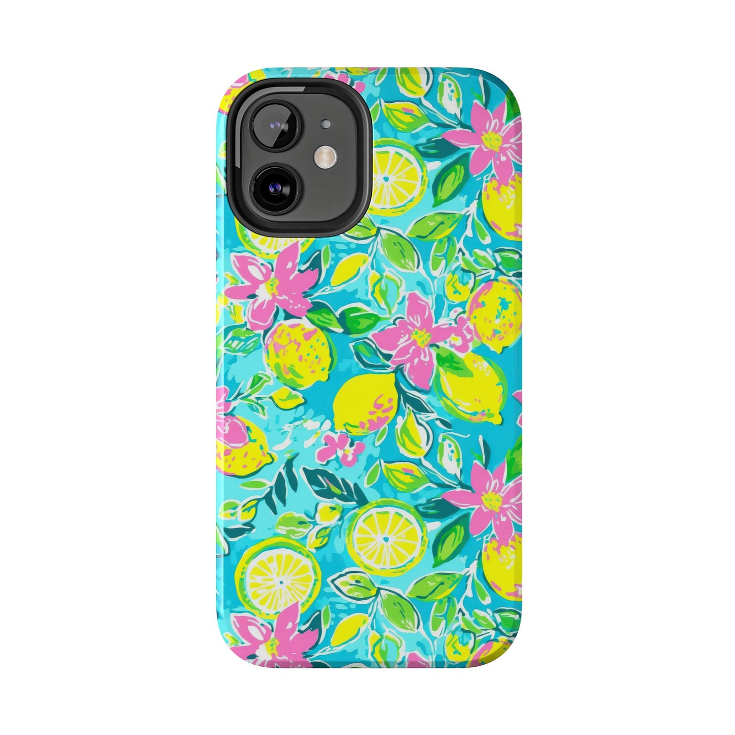Lemon Floral Tough Phone Case