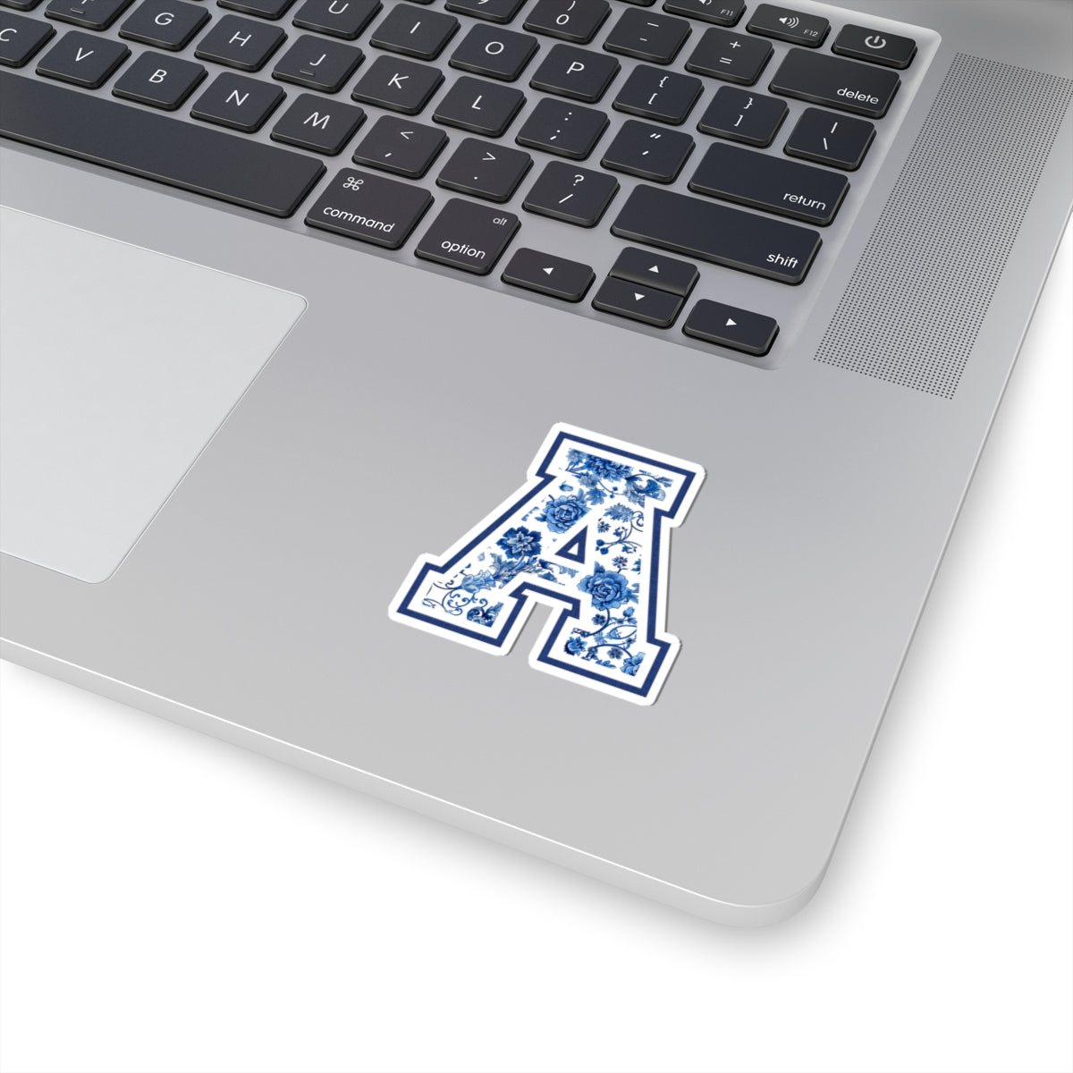 Chinoiserie Letter A Kiss Cut Sticker