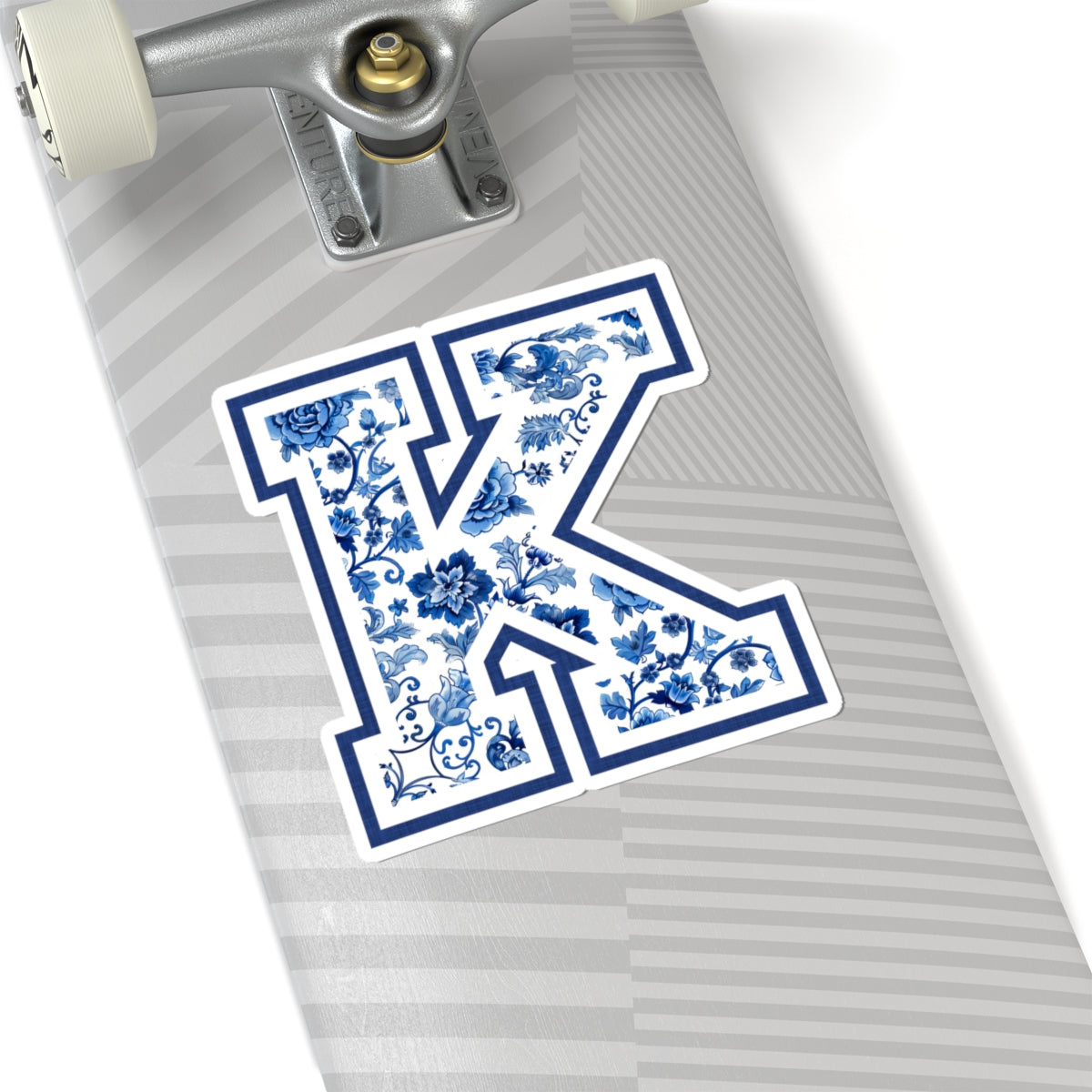Chinoiserie Letter K Kiss Cut Sticker