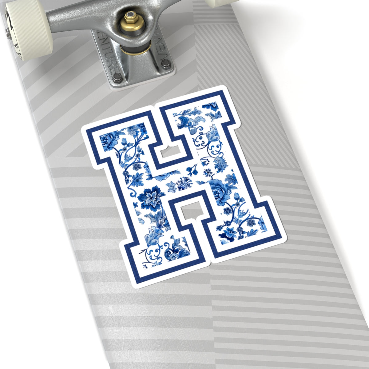 Chinoiserie Letter H Kiss Cut Sticker