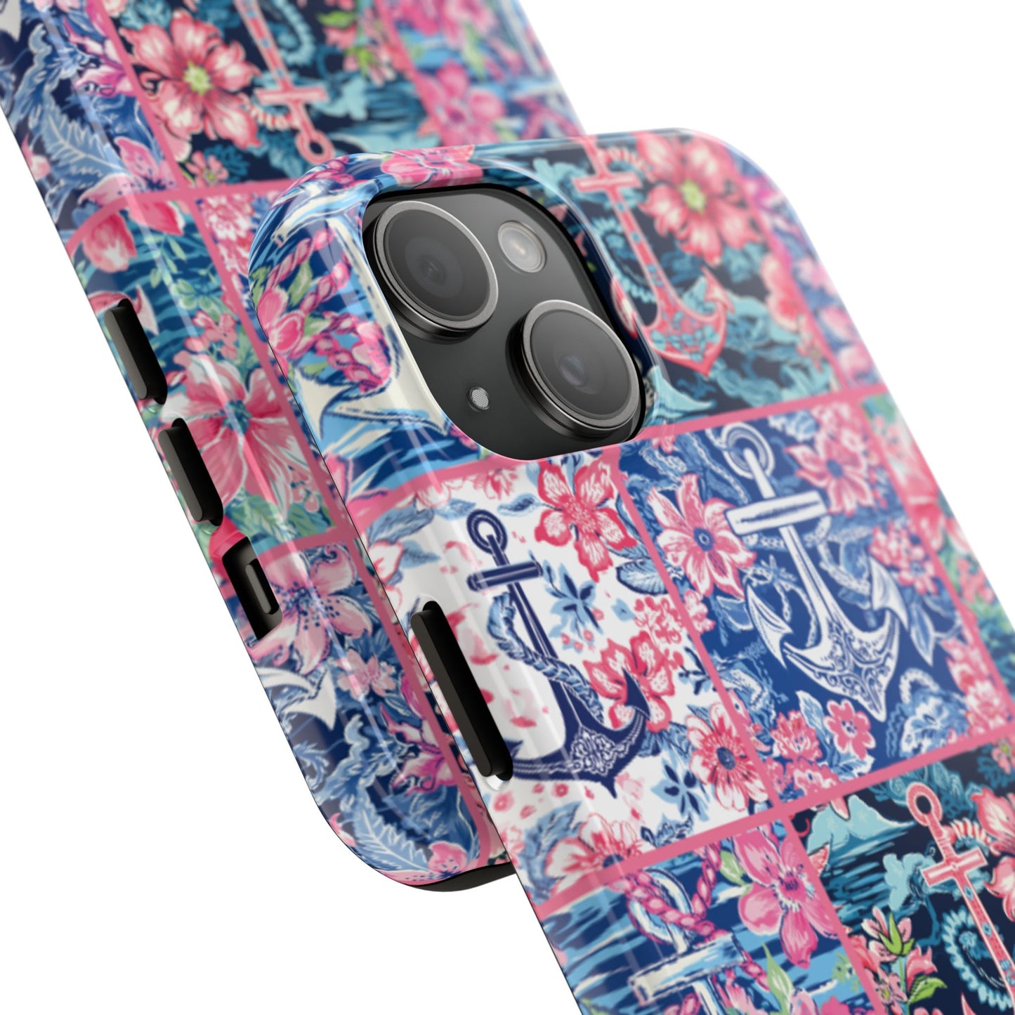 Floral Anchors Tough Phone Case
