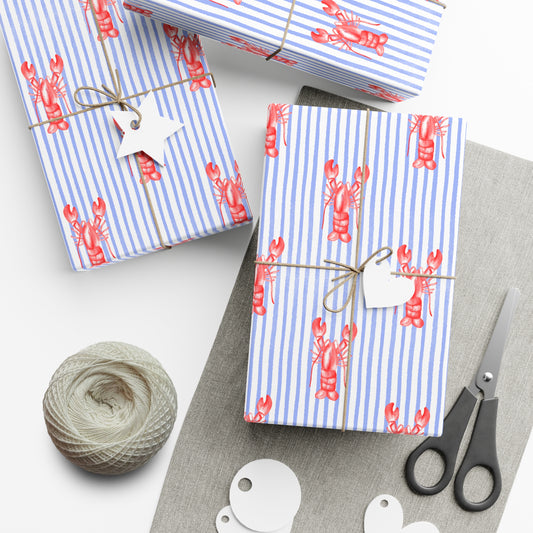 Lobster Print Gift Wrap