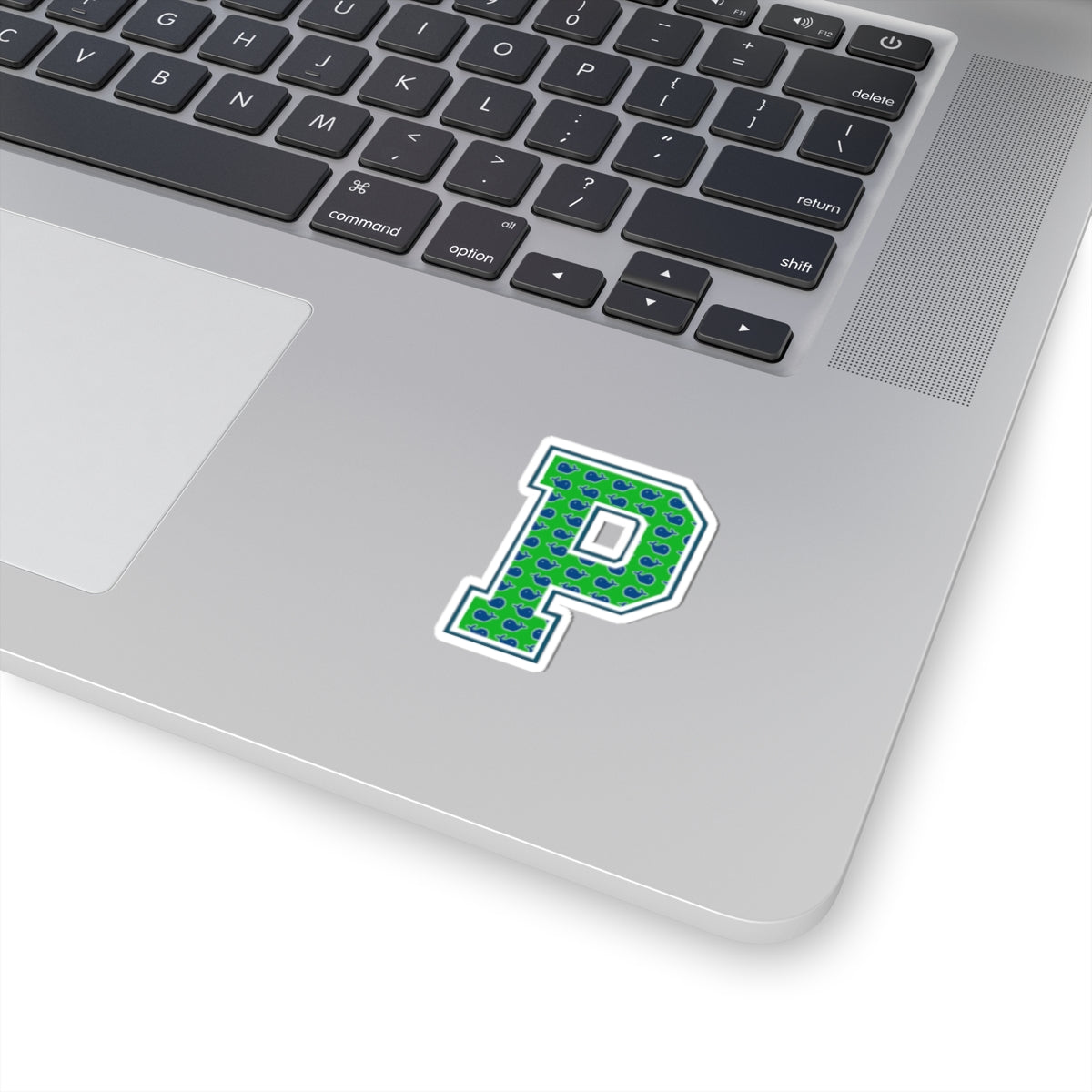 Preppy Letter P Kiss Cut Sticker
