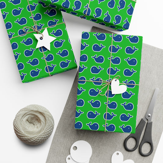Whale Pattern Gift Wrap
