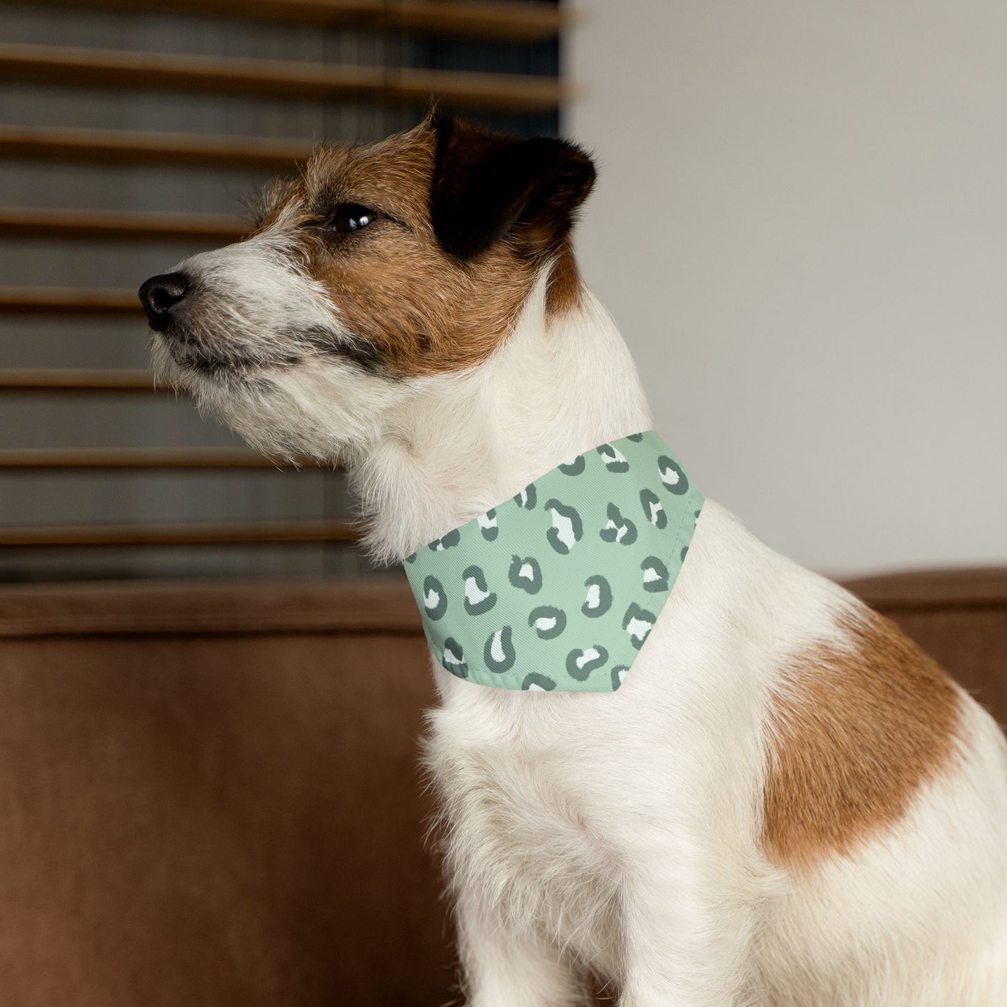 Pastel Leopard Pet Bandana Collar