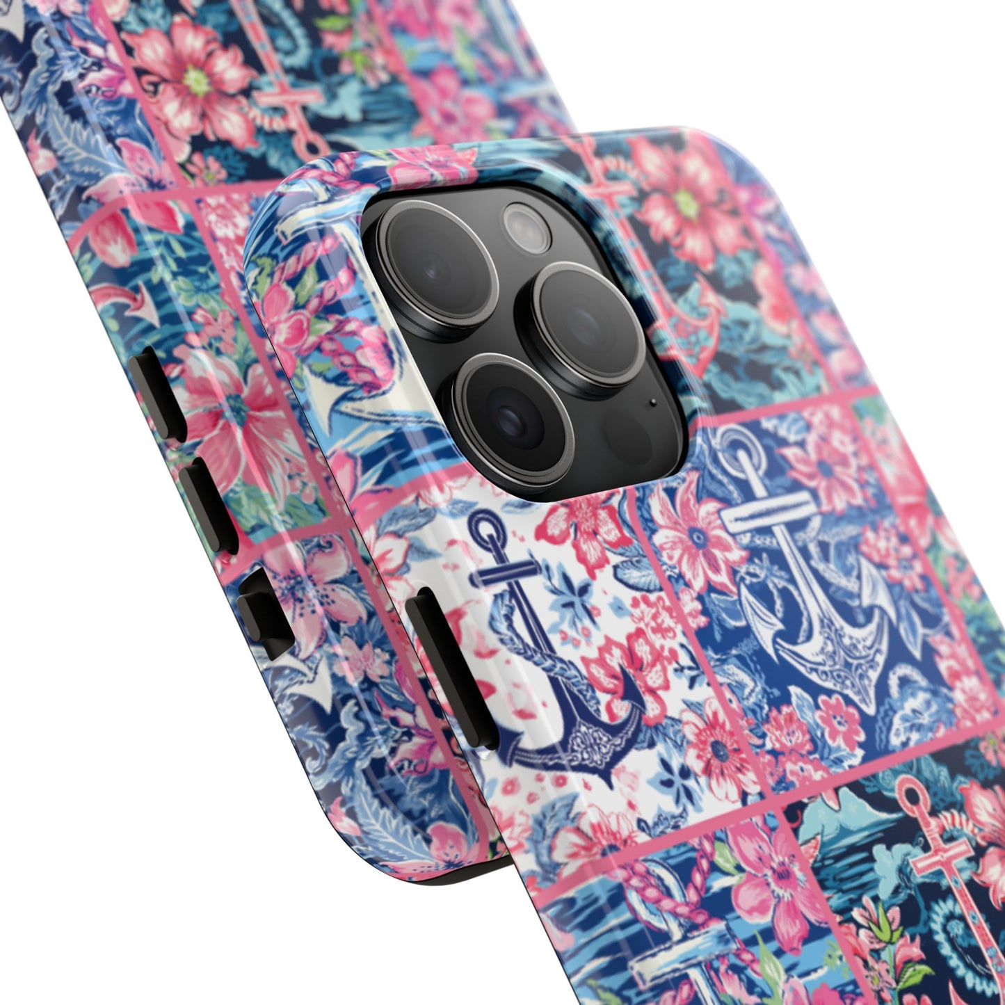 Floral Anchors Tough Phone Case
