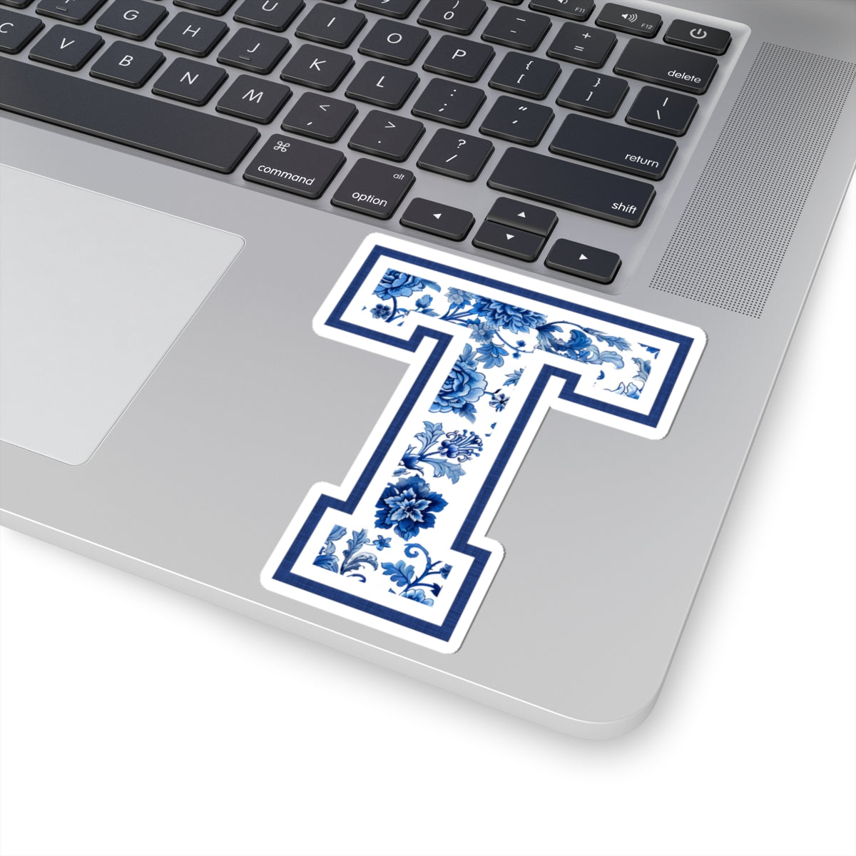 Chinoiserie Letter T Kiss Cut Sticker