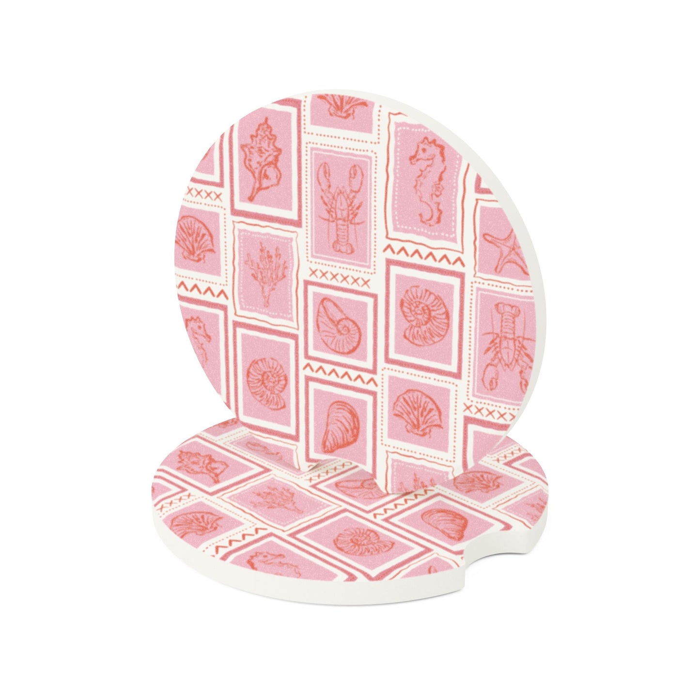 Marine Life Soapstone Car Coaster