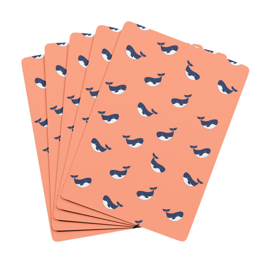 Whimsical Whales Playing Cards