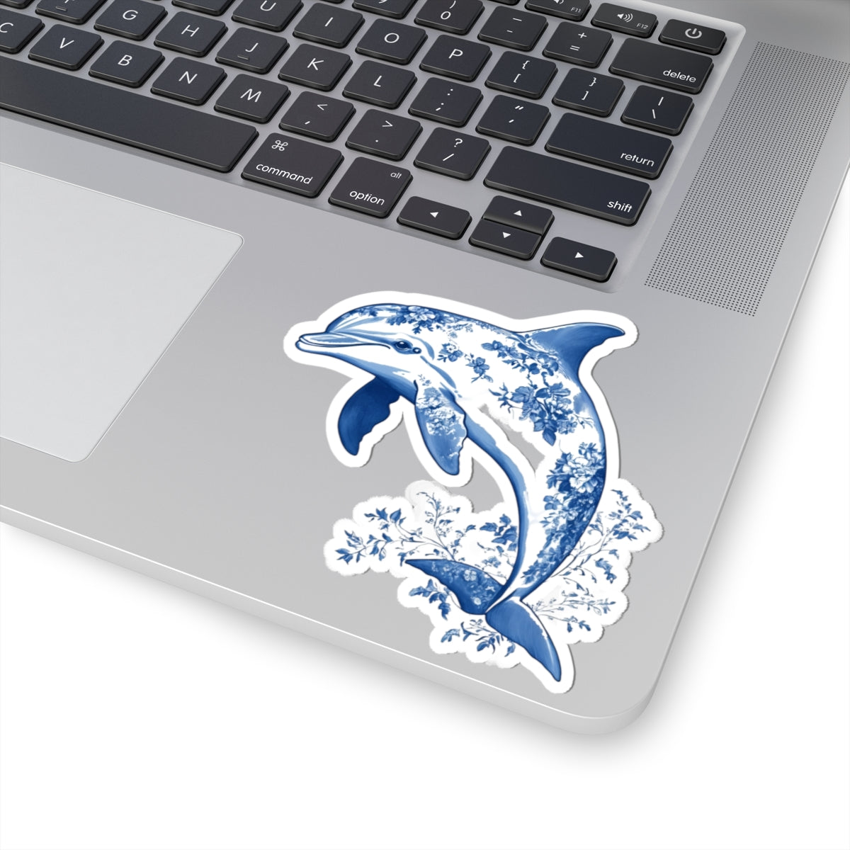 Whimsical Dolphin Kiss-Cut Sticker