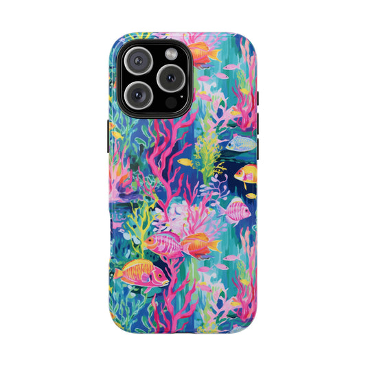 Watercolor Fish Tough Phone Case