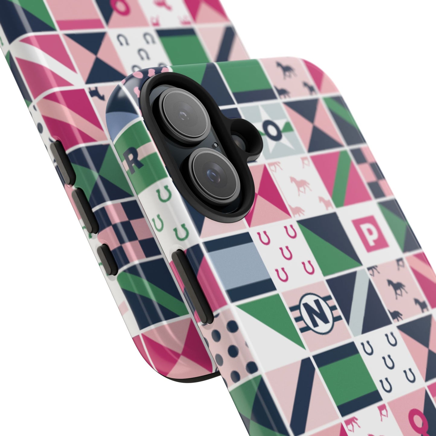 Equestrian Patchwork Tough Phone Case
