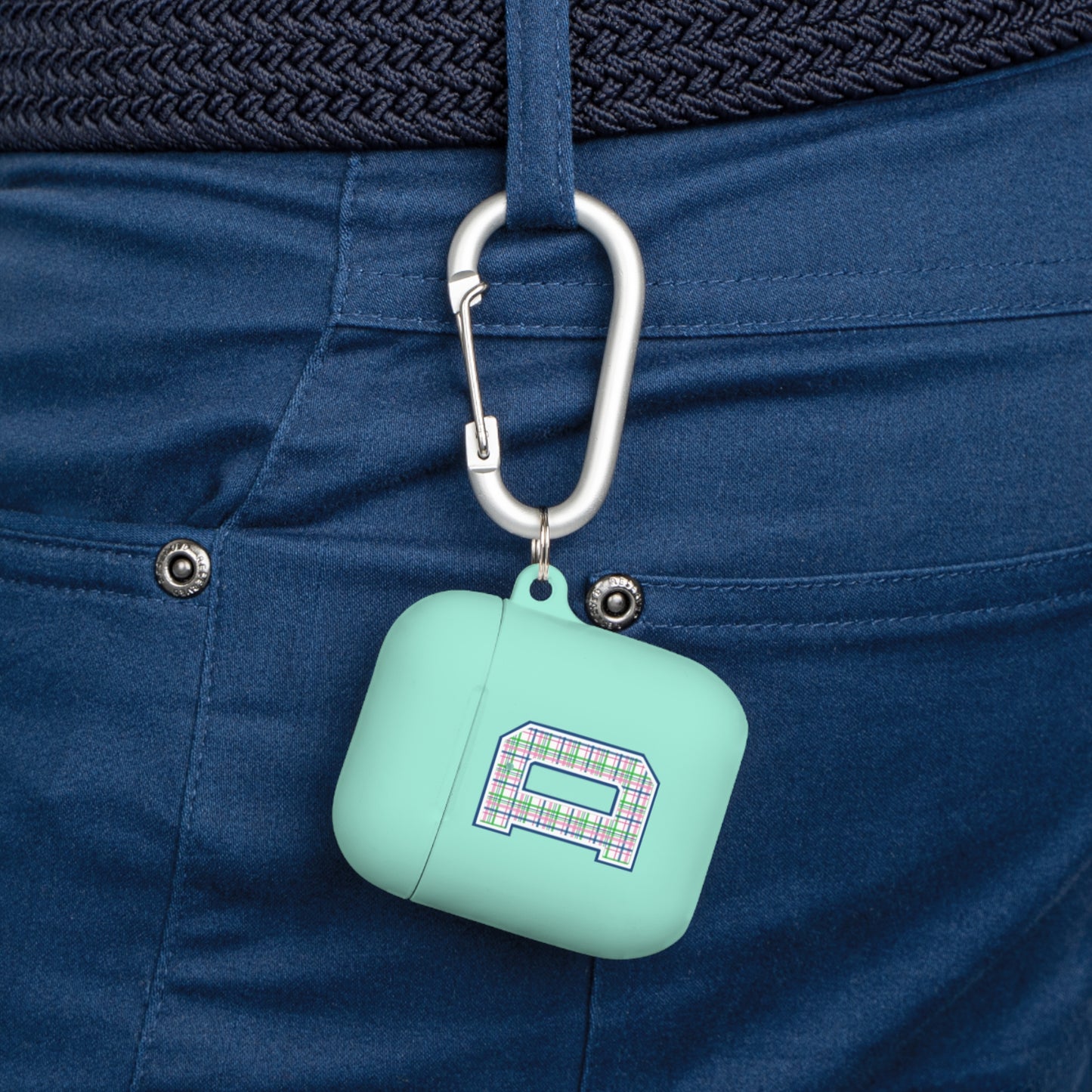 Preppy Letter D AirPods Case Cover