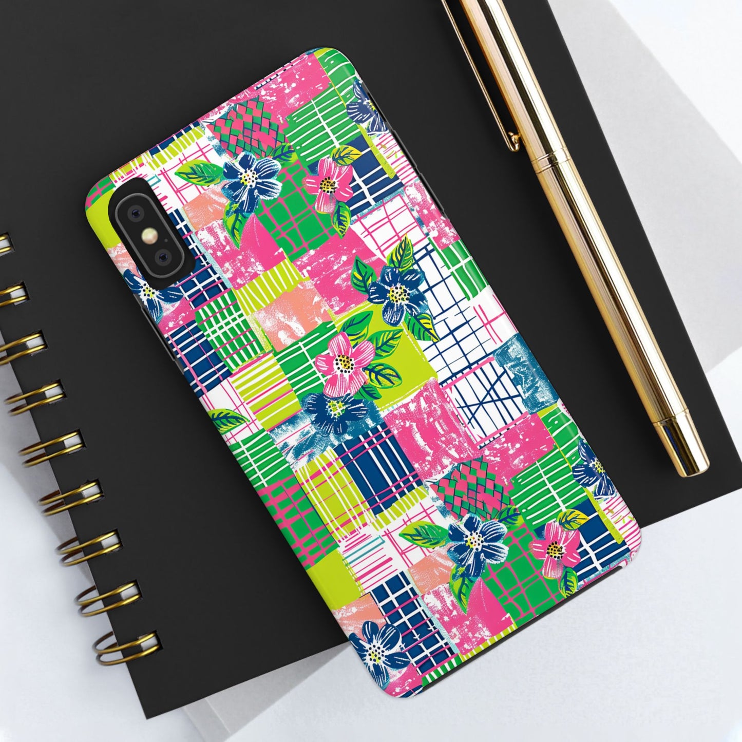 Tropical Madras Tough Phone Case