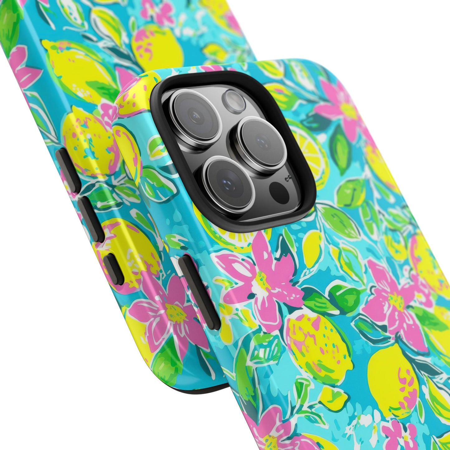 Lemon Floral Tough Phone Case