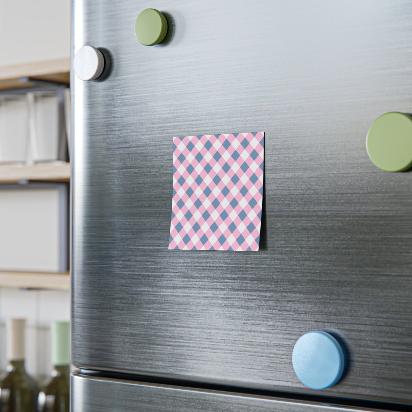Preppy Pink and Navy Gingham Post-it® Note Pads