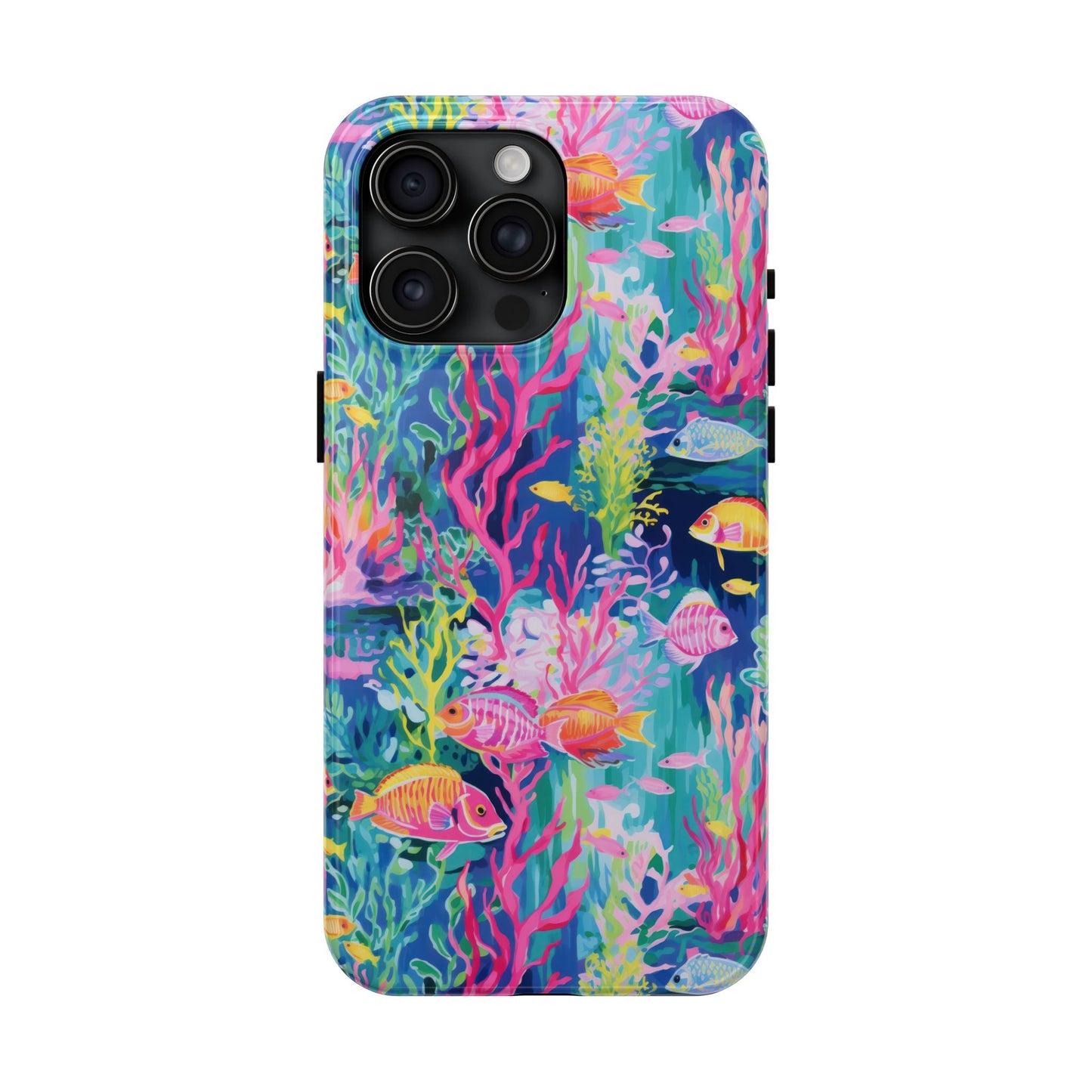 Watercolor Fish Tough Phone Case