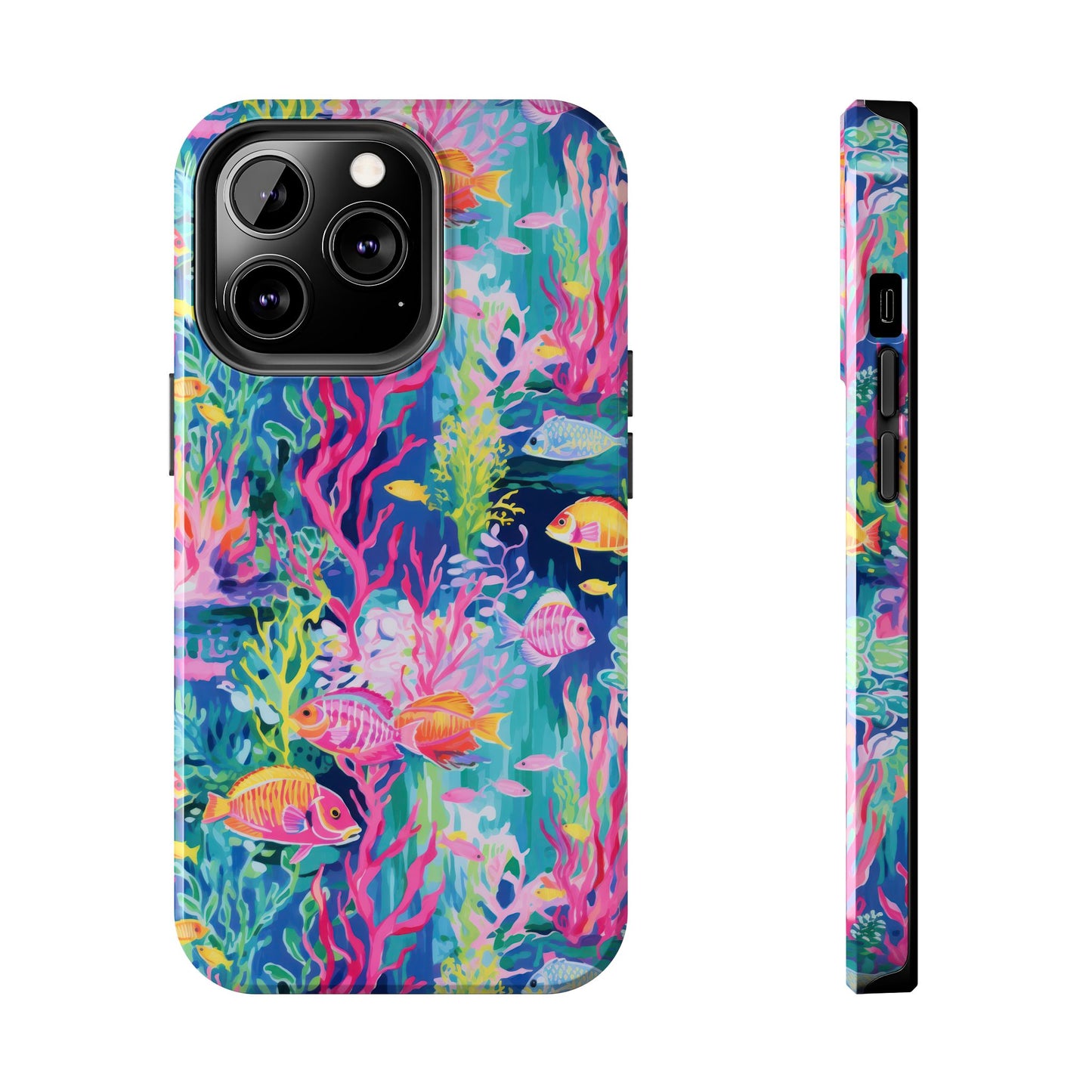 Watercolor Fish Tough Phone Case