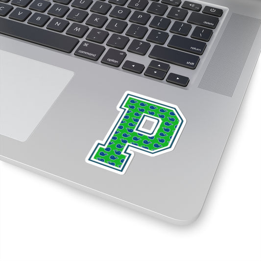 Preppy Letter P Kiss Cut Sticker