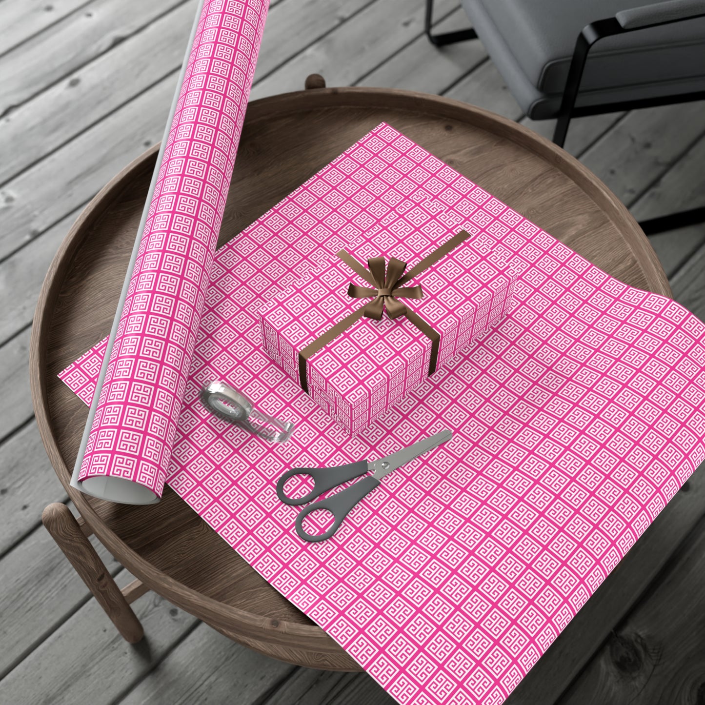 Chinoiserie Fuchsia Pattern Gift Wrap