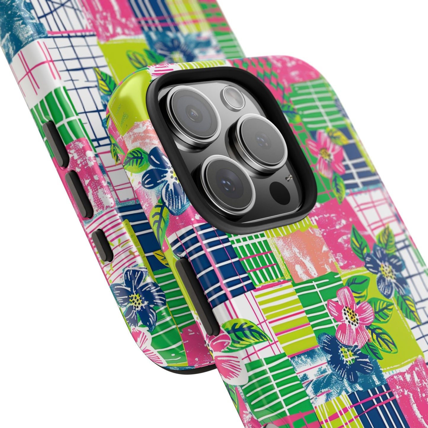 Tropical Madras Tough Phone Case