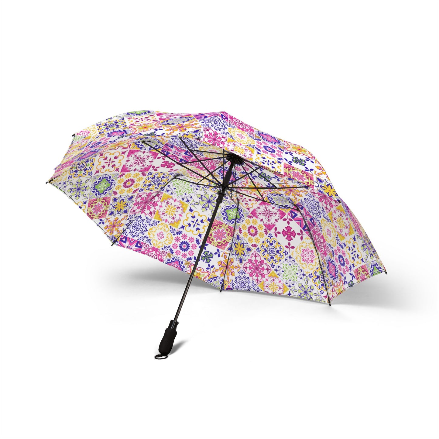Tiled Semi-Automatic Foldable Umbrella