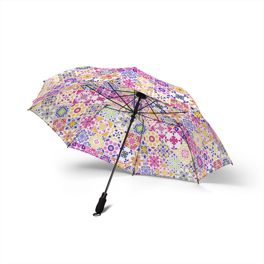 Tiled Semi-Automatic Foldable Umbrella
