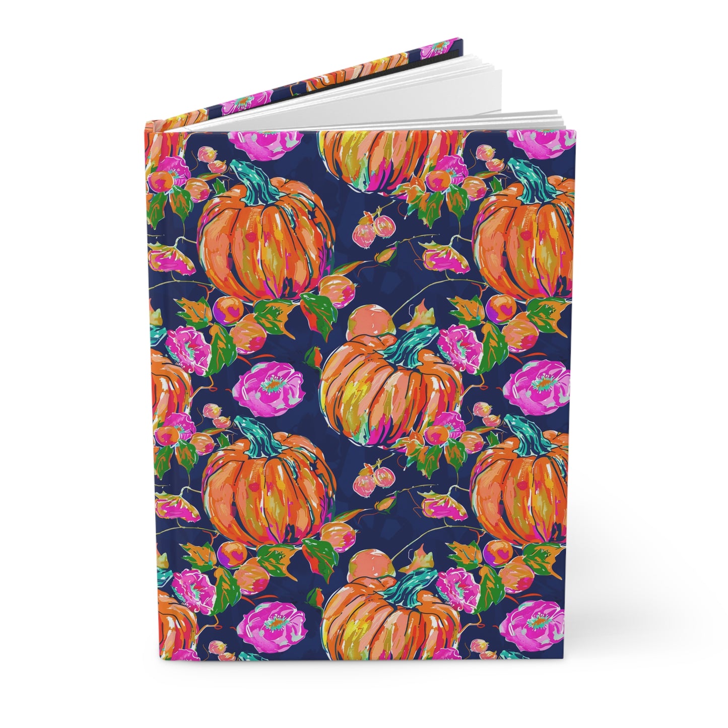 Fall Pumpkins Hardcover Journal