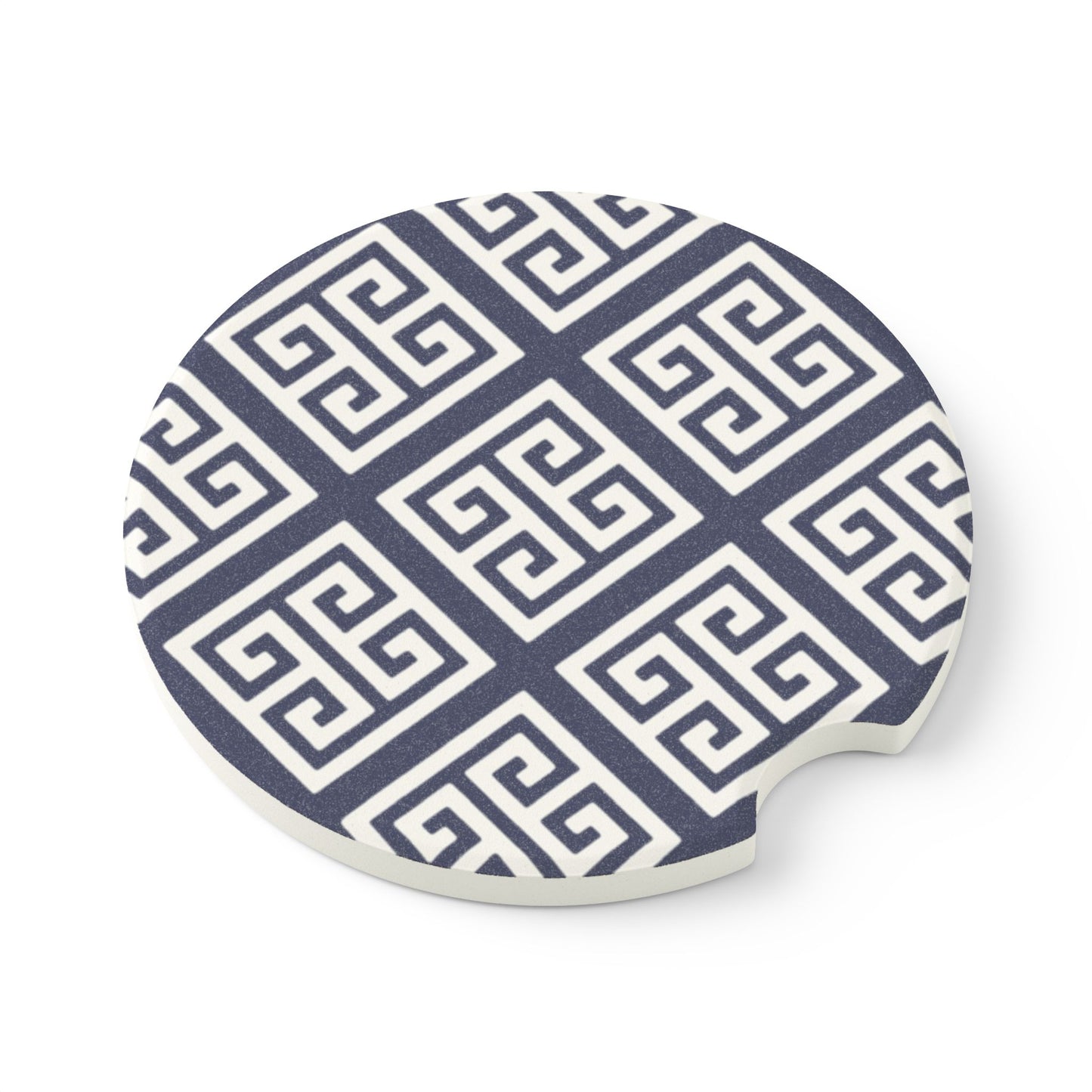 Chinoiserie Navy Soapstone Car Coaster