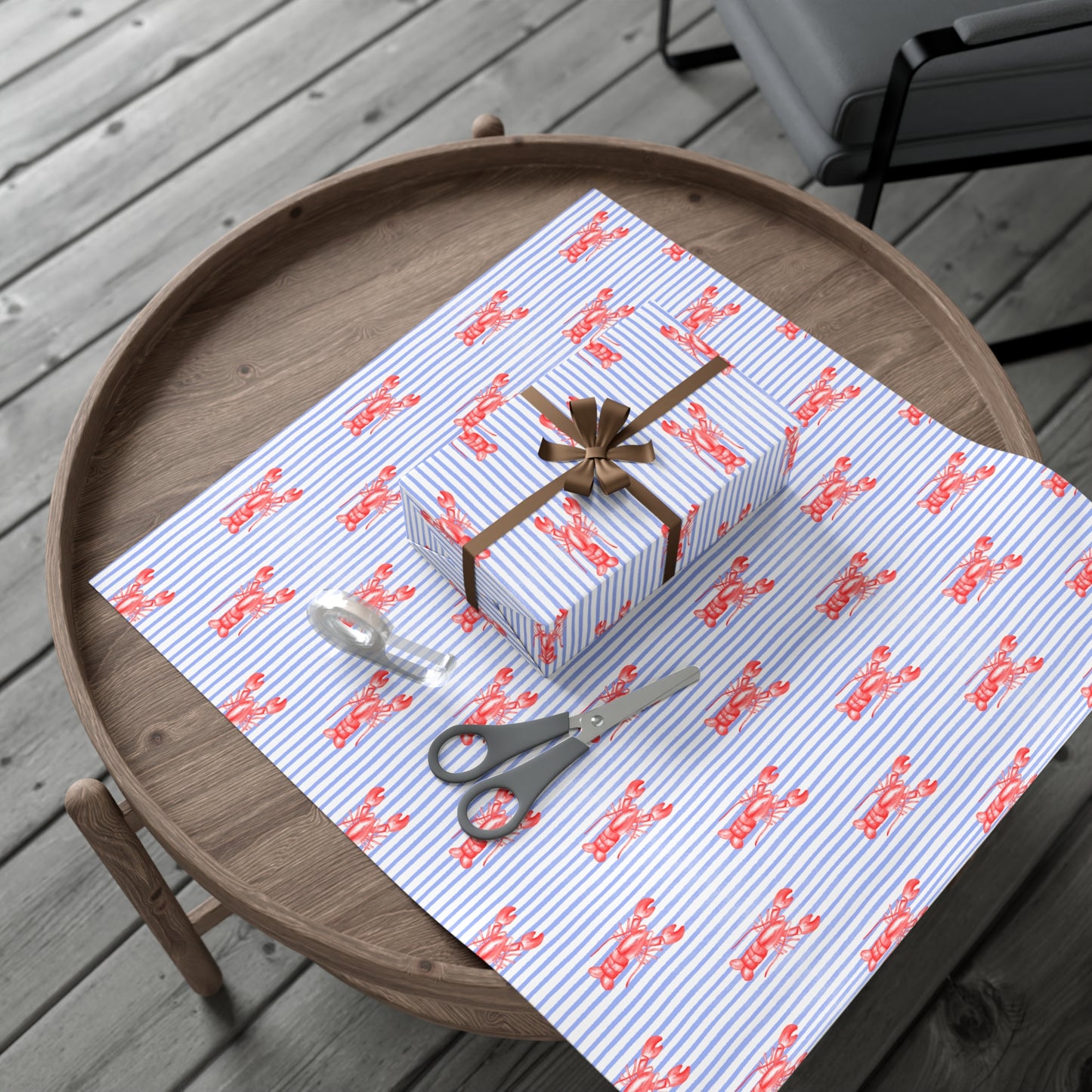 Lobster Print Gift Wrap