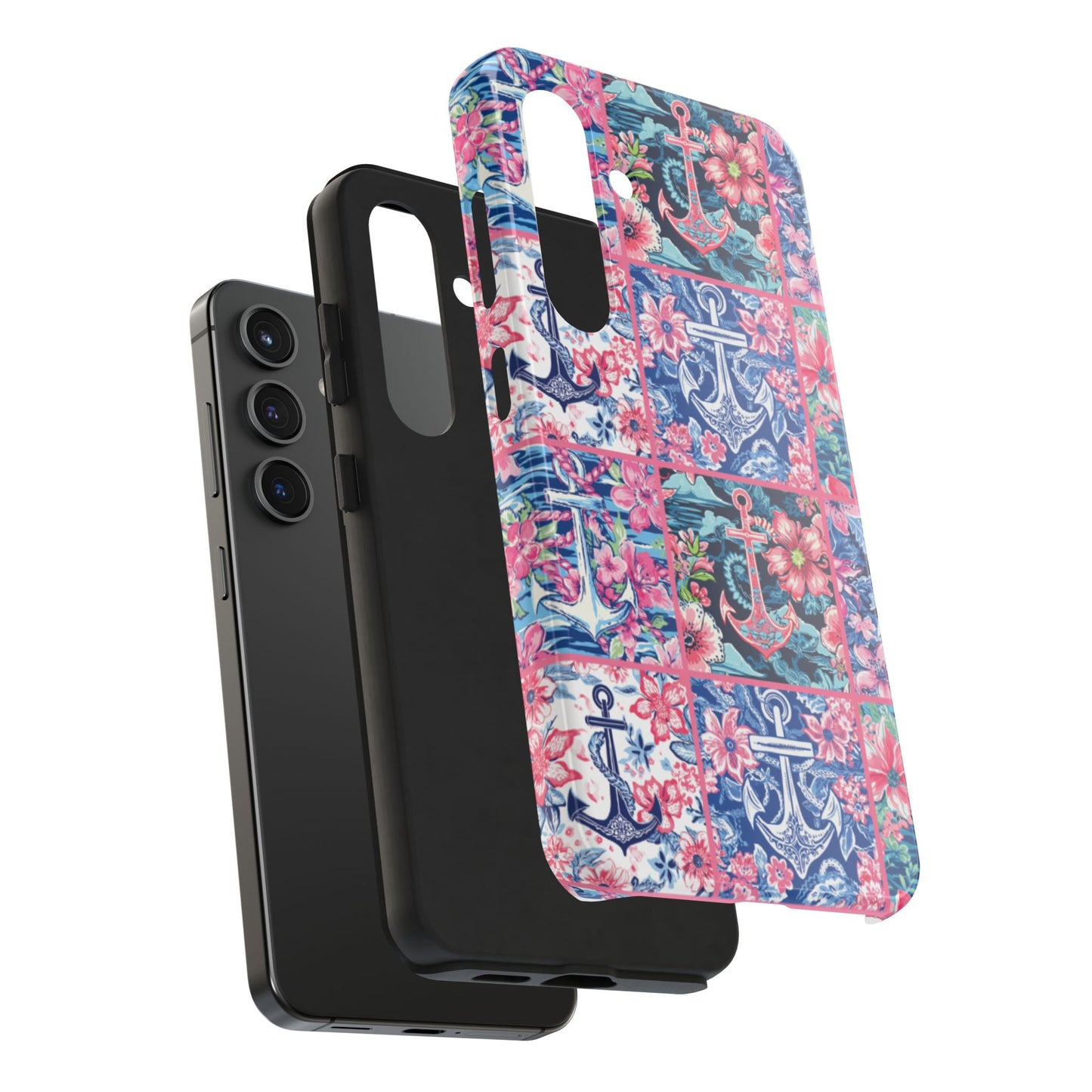 Floral Anchors Tough Phone Case