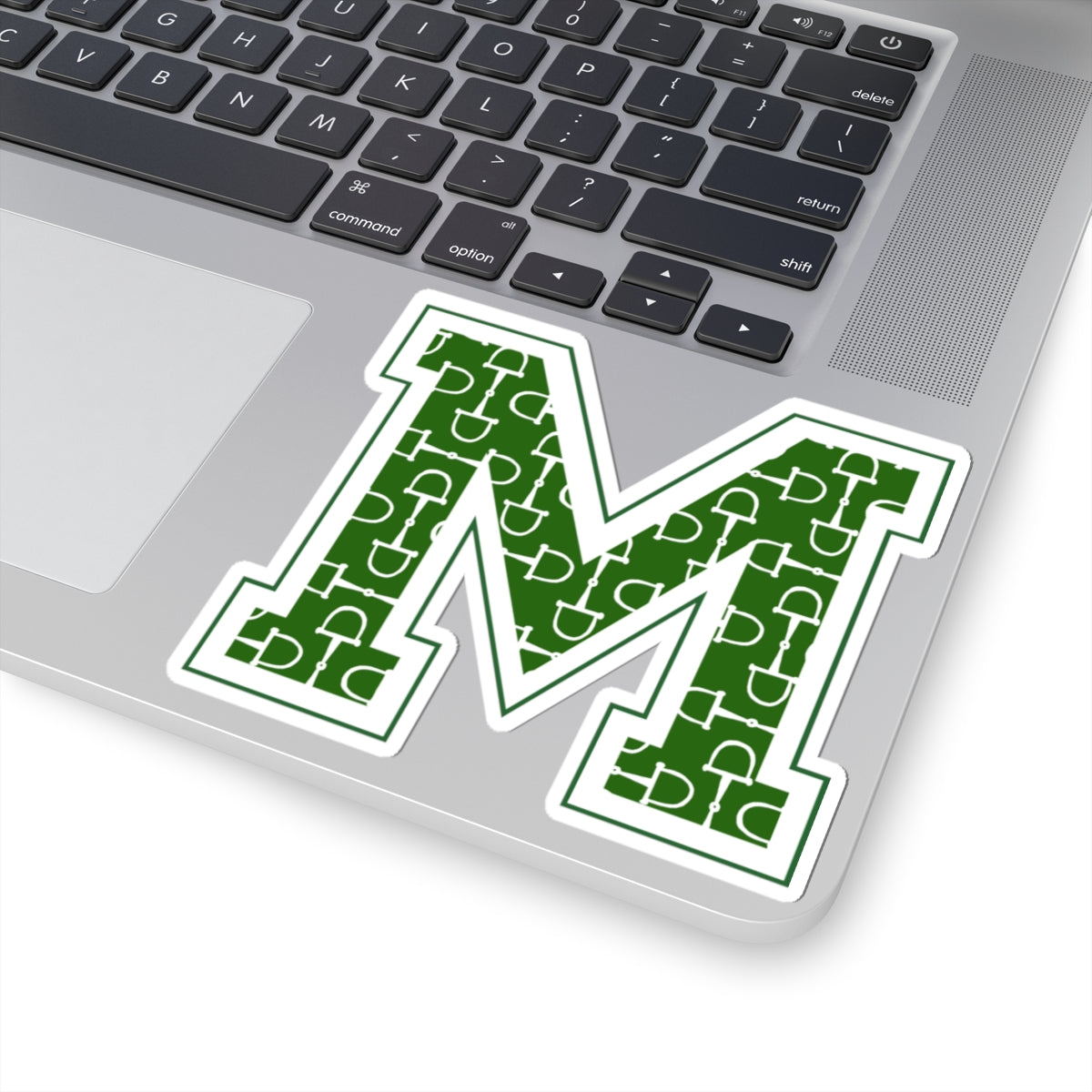 Equestrian Letter M Kiss Cut Sticker