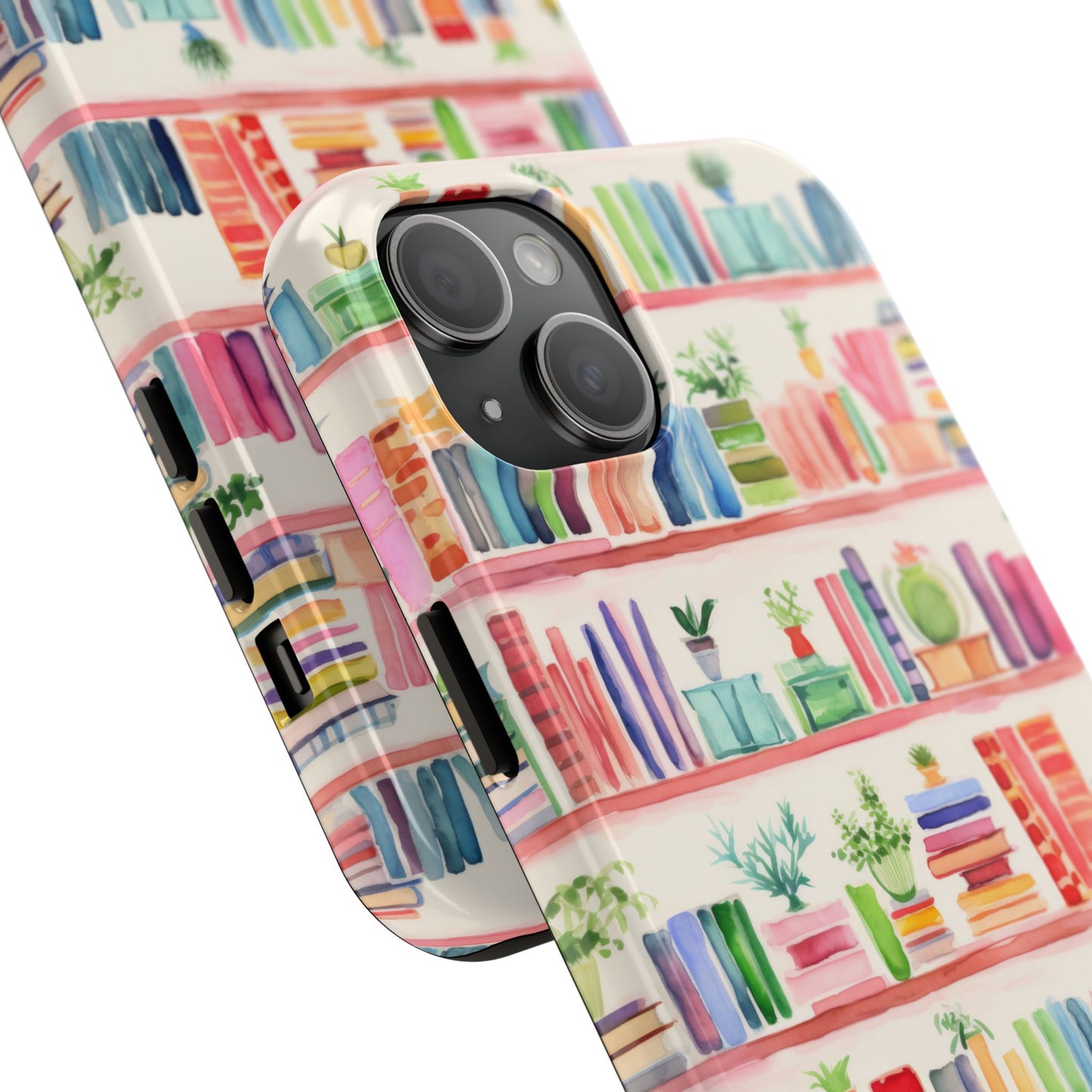 Colorful Bookshelf Tough Phone Cases