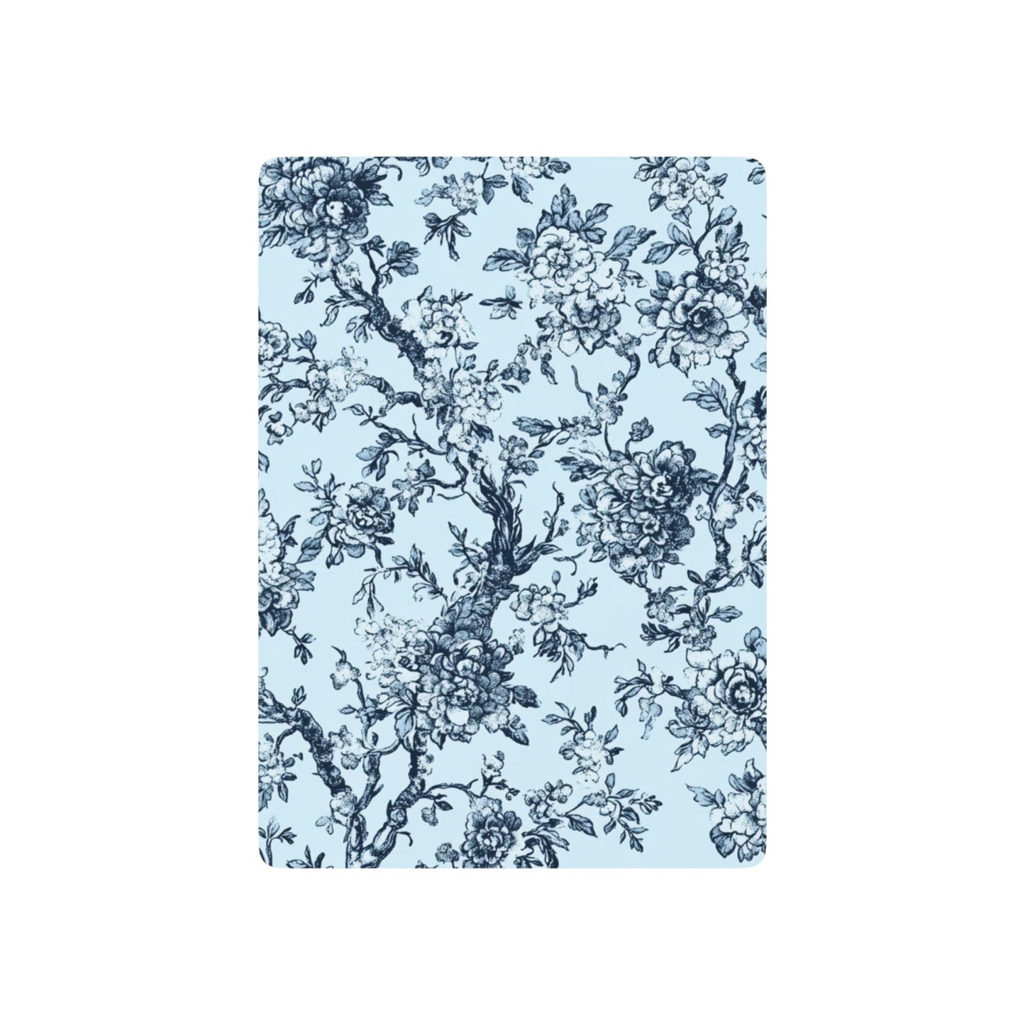 Blue Toile Playing Cards