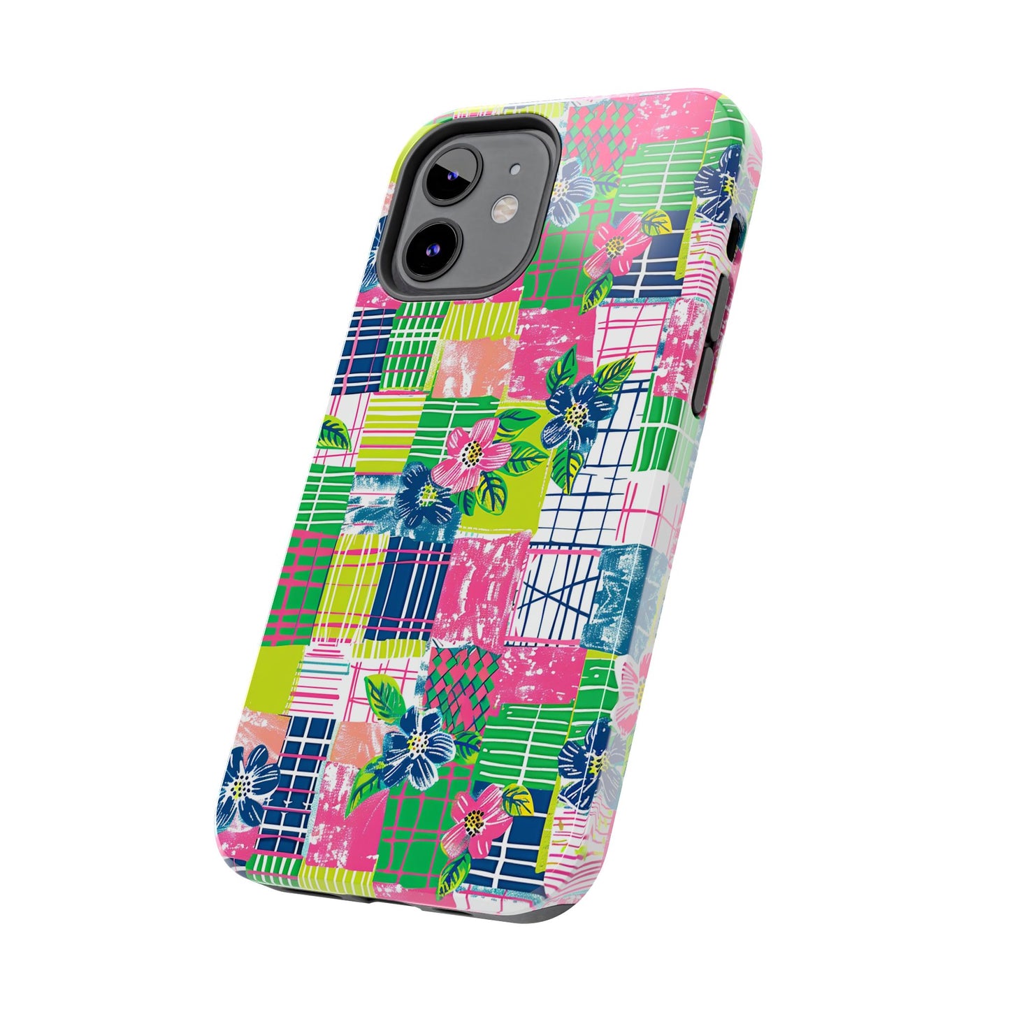 Tropical Madras Tough Phone Case