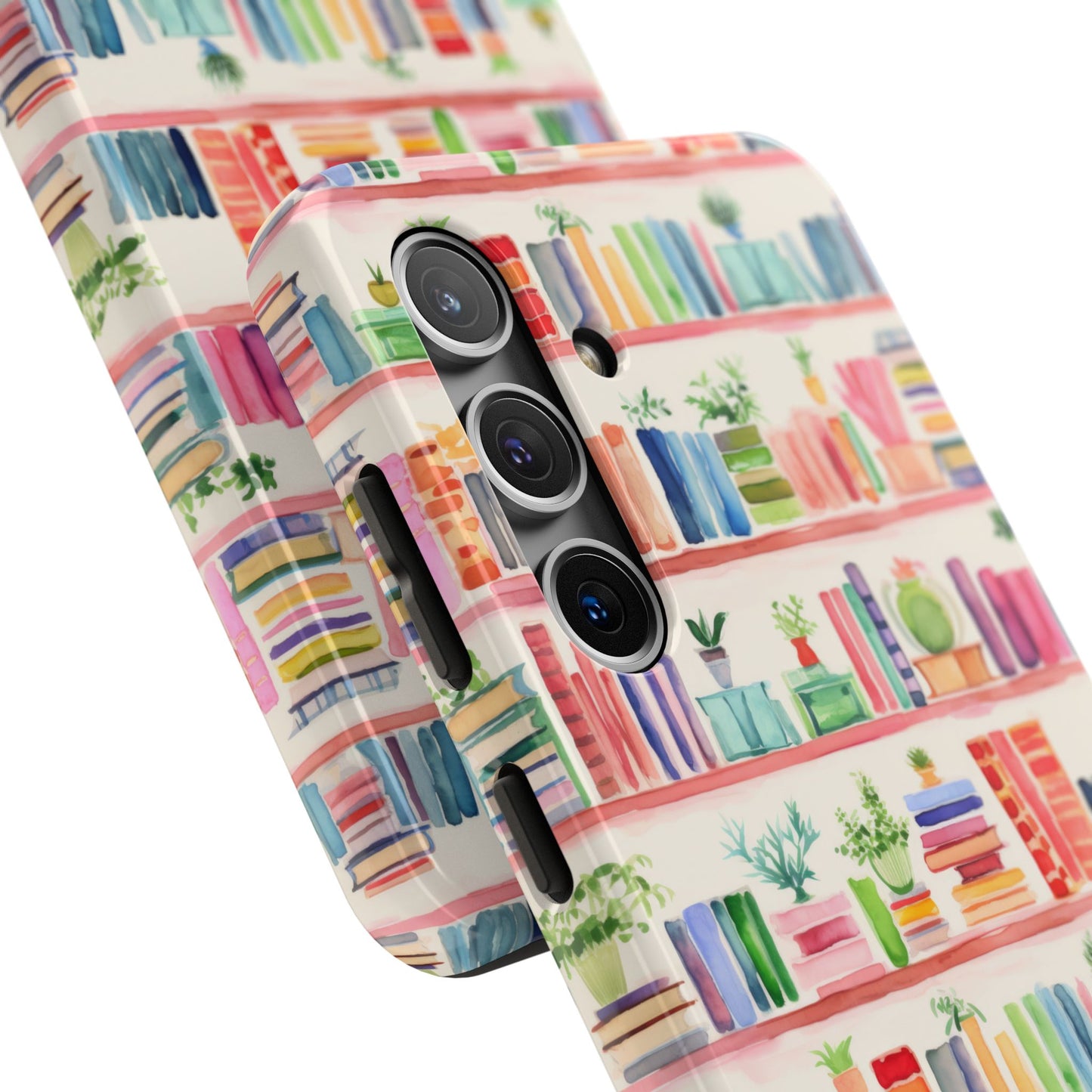 Colorful Bookshelf Tough Phone Cases