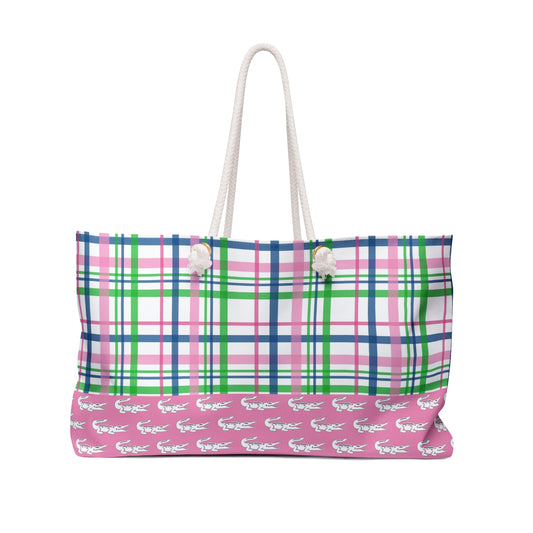Gator Plaid Weekender Bag